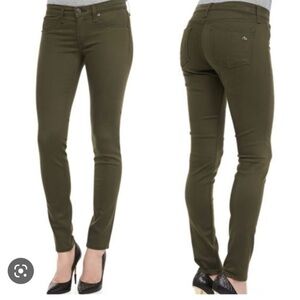 Rag & Bone Legging Army Sateen Skinny Jeans, Sz 26